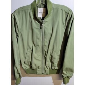 Madewell Womens Full Zip Jacket Green Size XS